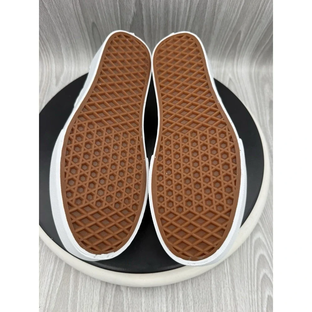Vans Classic Slip On Stackform Checkerboard Womens Size 7.5 Purple Gray Platform